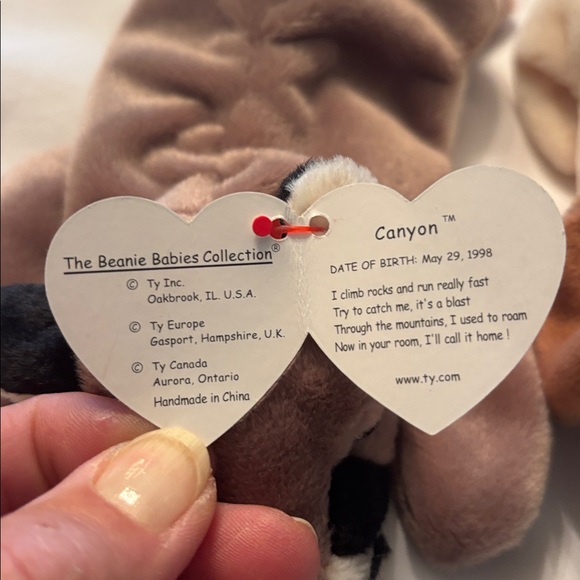 Vintage 1997 & 1998 Ty  Beanies  Dog  & Cougar - Picture 3 of 8